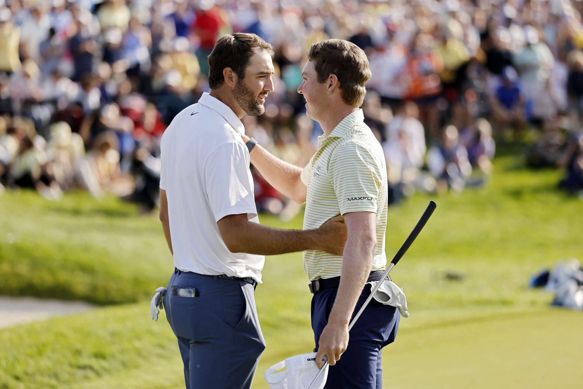 Scottie Scheffler and Ben Griffin at the Memorial Tournament presented by Workday 2025 - Source: Getty
